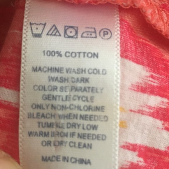 Multicolor ikat pattern XS C-Wonder button down shirt - Picture 4 of 6